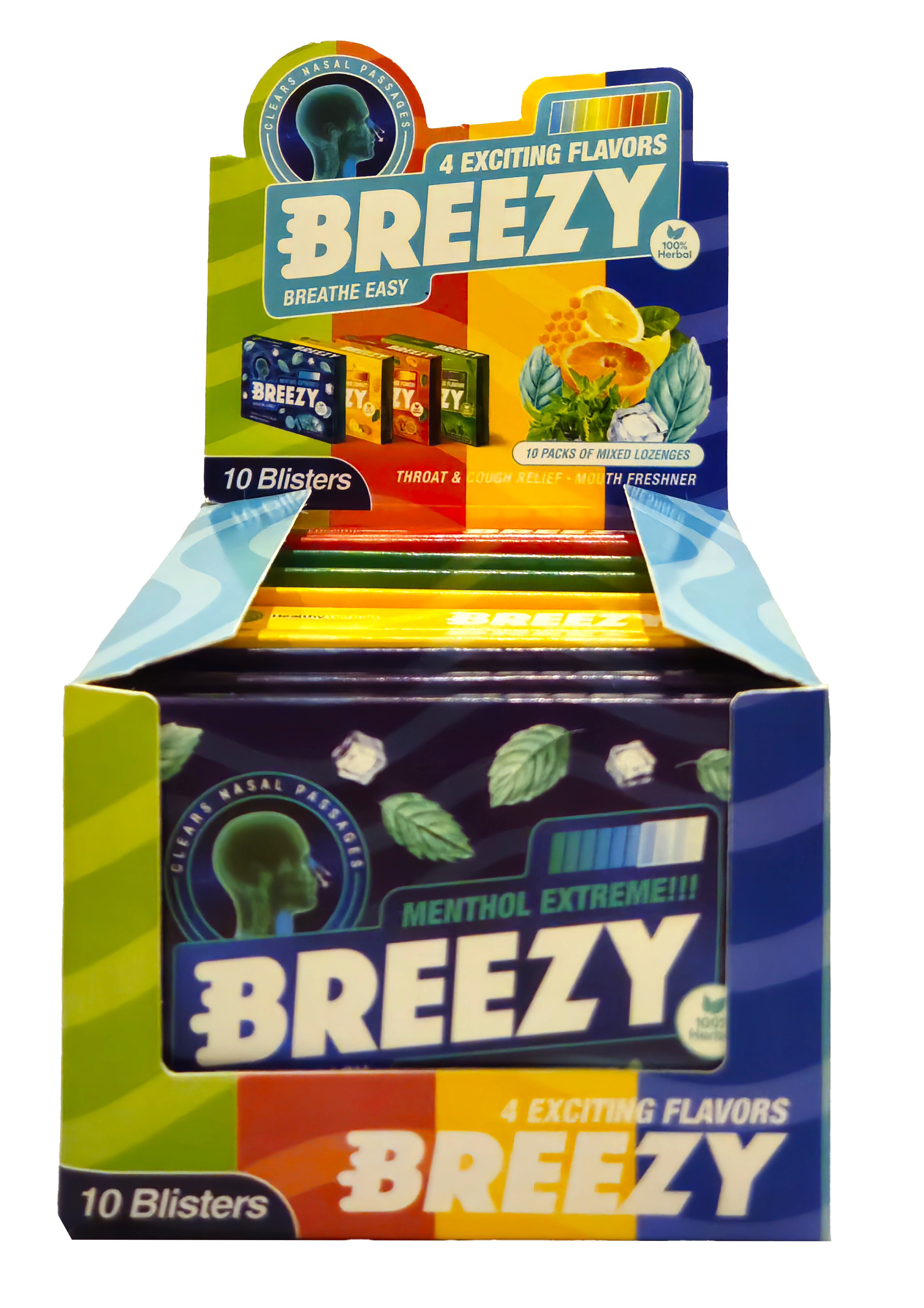 Breezy Lozenges - Mixed Flavoured box